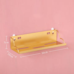 Nordic Wall Hanging Storage Rack Wrought Iron Hook Shelf Store Display Stand Sundries Holder Home Children's Room Decoration