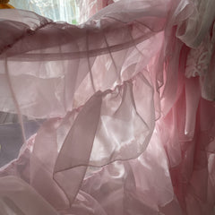 YICKYUE  -  Pink Rococo Style Flounces Curtain Shop Window Decoration Gauze Curtain Multi-Layered Lace Bedside Curtain Bedroom Decor