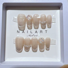 Eye Cat Butterfly Handmade Press On Nails