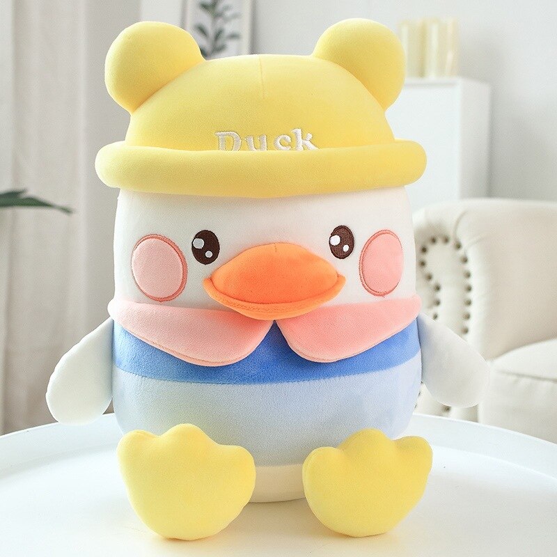 25/45/55cmNew Kawaii Doudou Duck Plush Doll Pillow Cute Soft Cartoon Duck Plush Doll Pillow Room Decoration Kids Girls Baby Gift
