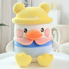 25/45/55cmNew Kawaii Doudou Duck Plush Doll Pillow Cute Soft Cartoon Duck Plush Doll Pillow Room Decoration Kids Girls Baby Gift