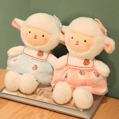 1pc 35/45cm Lovely Dressing Sheep Plush Toys Kawaii Alpaca Dolls Stuffed Soft Cute Animal Pillow for Kids Baby Birthday Gift