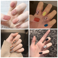 YICKYUE  -  14 stickers Nail Stickers Fashion Nail Wraps Self Adhesive Manicure Decoracion  Strips  Sticker Set Nail Art Leopard print