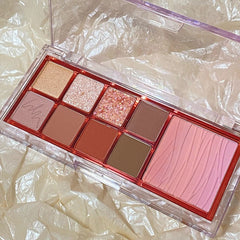 9 Colors Matte Glitter Eyeshadow Palette Waterproof Long-lasting Eyeshadow Pigment Shimmer Nude Eye Shadow Makeup Cosmetic