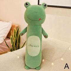 Cylindrical Cartoon Animal Pillow Rabbit Monkey Lazy Plush Toy Children Doll  AN88
