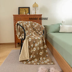 2022NEW 3D Daisy Flowers Pattern Hugging Blanket Suitable For Sofa Beds-blankets Soft And Plush Lightweight AirConditioning Room