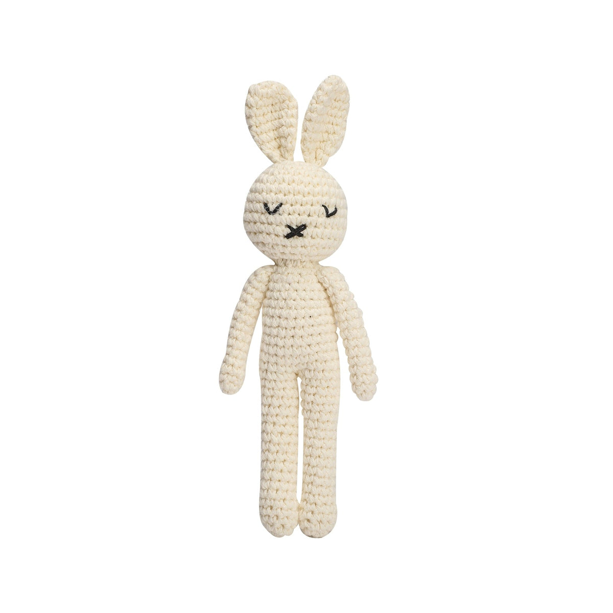 1 Pc 20cm Handmade Rabbit Crochet Wool Doll Animal Stuffed Plush Toy Baby Sleeping Plush Soothing Toy Gifts for Kids Birthday
