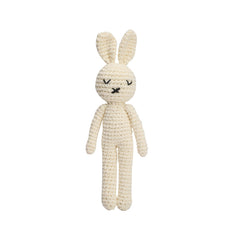 1 Pc 20cm Handmade Rabbit Crochet Wool Doll Animal Stuffed Plush Toy Baby Sleeping Plush Soothing Toy Gifts for Kids Birthday