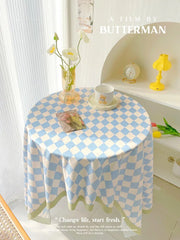 Yickyue Simple And Generous Rural Style Home Dining Table Cloth Restaurant Rectangular Picnic Plaid Cloth Red Checkered Tablecloth