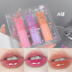 YICKYUE  -  Little Fairy Water Glow Lip Glaze Mirror Water Glow Affordable High Appearance Pure Desire Plain Makeups White Lipstick