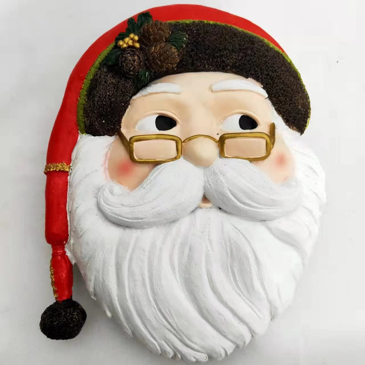 Yickyue New Santa Claus pendant resin crafts Christmas decoration indoor pendant Christmas resin ornaments