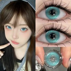 YICKYUE  -  1Pair Colorful Contact Lenses for Eye with Graduated Contact Lenses Fashion Pink Lenses Beauty Pupil Natural Contact Lens