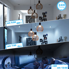 LED Downlights Bluetooth Ceiling Lamp 7W LED Spot Light AC90V-240V Recessed Round RGB Light Timed Dimmable bathroom bedroom