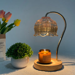 YICKYUE  -  American Design Table Lamp Smokeless Temperature Regulating Retro Night Light Aromatherapy and Wax Melting Lamp