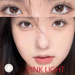 YICKYUE  -  Coslens Natural 14.00mm Soft Contacts Lenses with Power Women Men Glasses Accessories линзы для глаз цветные Pink Light