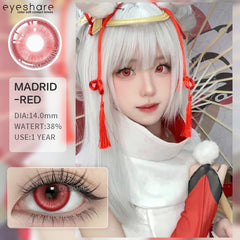 1Pair Hallowee Contact Lenses for Eyes Cosplay Lenses Anime Lenses Anime Accessories Lenses Purple Lenses Pink Eye Lens