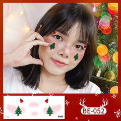YICKYUE  -  Waterproof & Temporary Face Tattoo Cartoon Kids Christmas Skin Tattoo Sticker for Party Christmas Festive Body Tattoo Gift for H