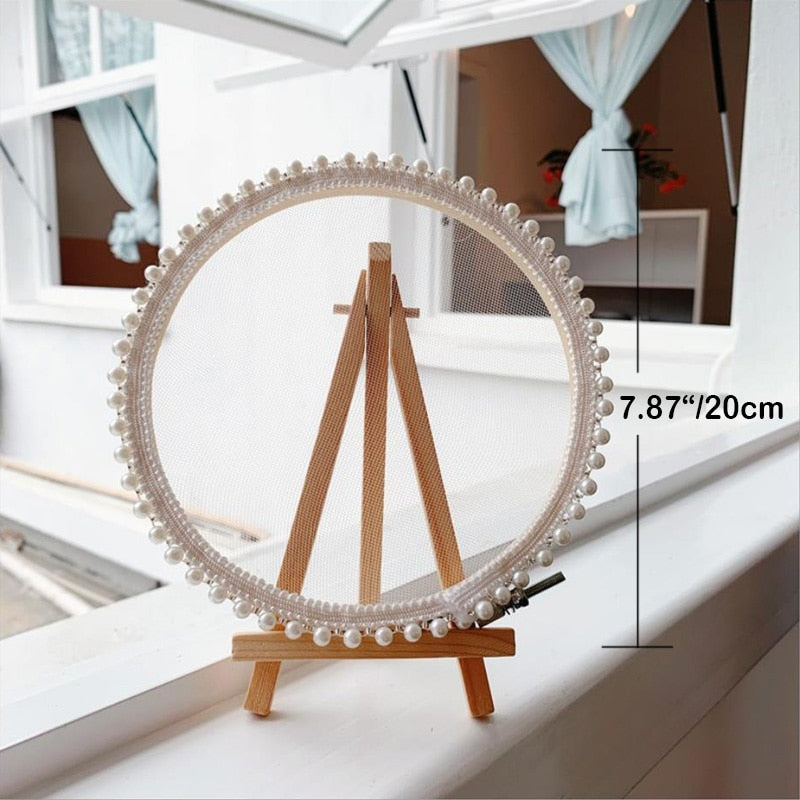 creative lace jewelry storage rack earring Insert display stand lady jewelry storage bathroom vanity tops Organizer girl gift