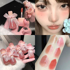 YICKYUE   -  Sweet Lip Gloss Jelly Lip Glaze Moisturizing Lip Tint Mirror Waterproof Non-stick Cup Solid Makeup LipOil Lipstick Cosmetic