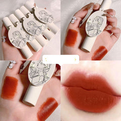 5 Colors Velvet Matte Lip Glaze Waterproof Long Lasting Liquid Lipsticks Moisturizing Nonstick Cup Lip Gloss Makeup Cosmetic