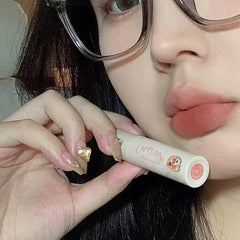 YICKYUE  -  1pc Creamy Lip Gloss Cute Matte Lipstick Long Lasting Nonstick Cup Lipstick Natural Lip Makeup Nude Lipstick Cosmetic Maquillaje