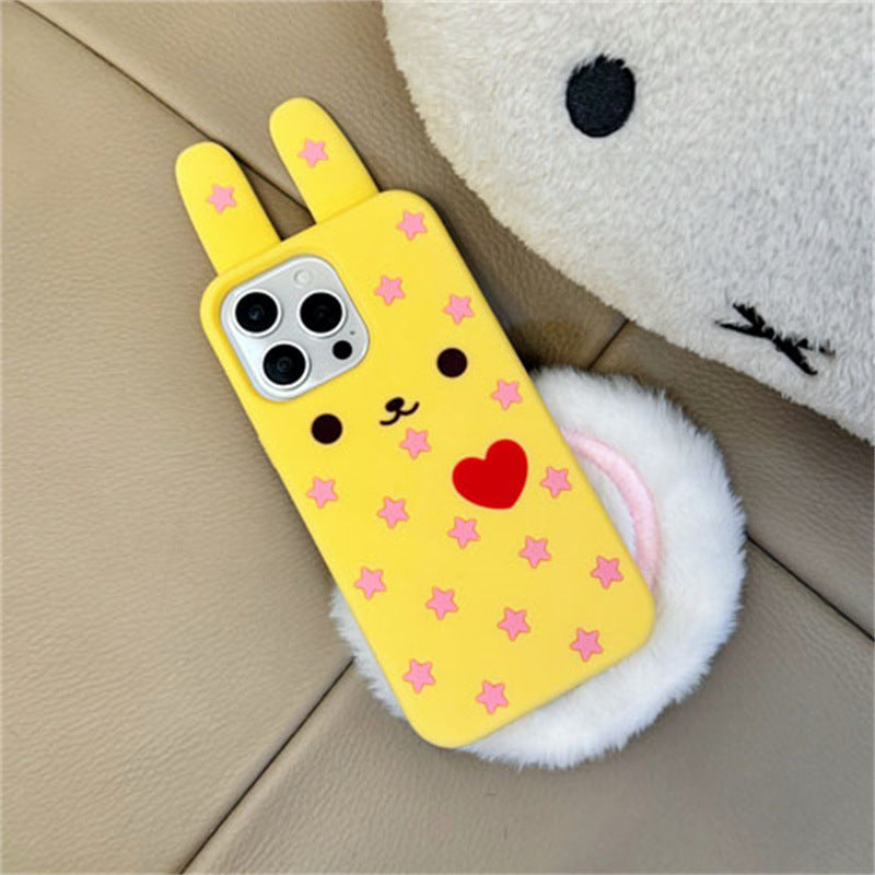 YICKYUE  -  Korean Cute Strawberry Polka Dot Soft Shell Phone Case INS Mobile Phone Case IPhone 11 12 13 14 16 17 Pro Max Mobile Phone Case