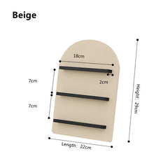 Cutelife Nordic Beige Vertical Wooden Storage Shelf Decoration Home Organization Shelf Room Accessories Bathroom Kitchen Shelf