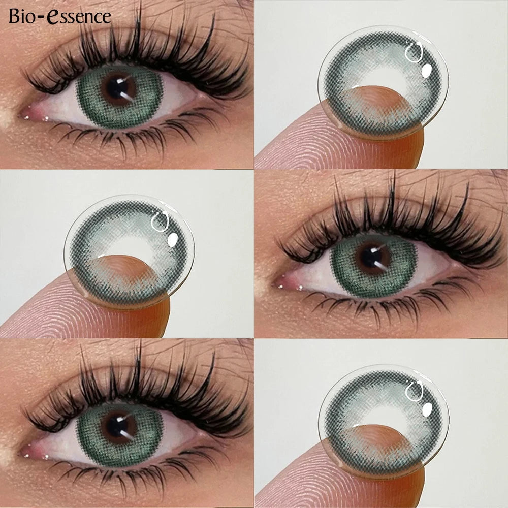 YICKYUE    2pcs Natural Color Contact Lenses for Eyes Brown Lenses Colorcon Korean Lenses Yearly Beauty Brown Eye Contacts Lens