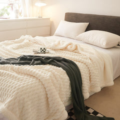 Yickyue INS Wind Lamb Fleece Blanket Napping Blanket Thickened Coral Milk Velvet Double Sided Office Cover Bed Sofa Blanket Winter Warm