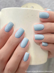 YICKYUE  -  1pc 15ml Baby Blue Gel Nail Polish Starter Pure Soak Off No Wipe Nail Gel Polish Suitable For All Seasons