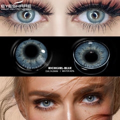 YICKYUE  -  Color Contact Lenses for Eyes BALI Series Natural Color Contacted Lens Annual Contact Lenses Beautiful Pupil Eye Makeup