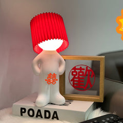 YICKYUE  -  Room Bedroom Decoration Led Light  Table Desk Lamp USB Shy Boy Night Light Mood Light  With Penile Switch Christmas Gift