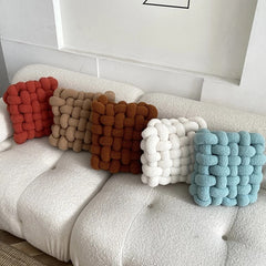 Yickyue Ins High End Lamb Fleece Back Cushion Soft Comfortable Chair Sofa Cushion Living Room Home Decorative Throw Pillows Soft Pillow