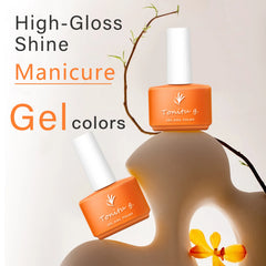 YICKYUE  -  Glitter Christmas Gel Nail Polish Reflective Burgundy Green Gold Gel Polish UV LED Soak Off Manicure DIY Xmas Salon for Women