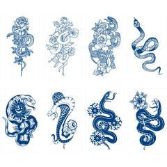 YICKYUE  -  Semi Permanent Tattoos Stickers Lasts 1-2 Weeks Premium Henna Temporary Tattoo for Adult Women Girls