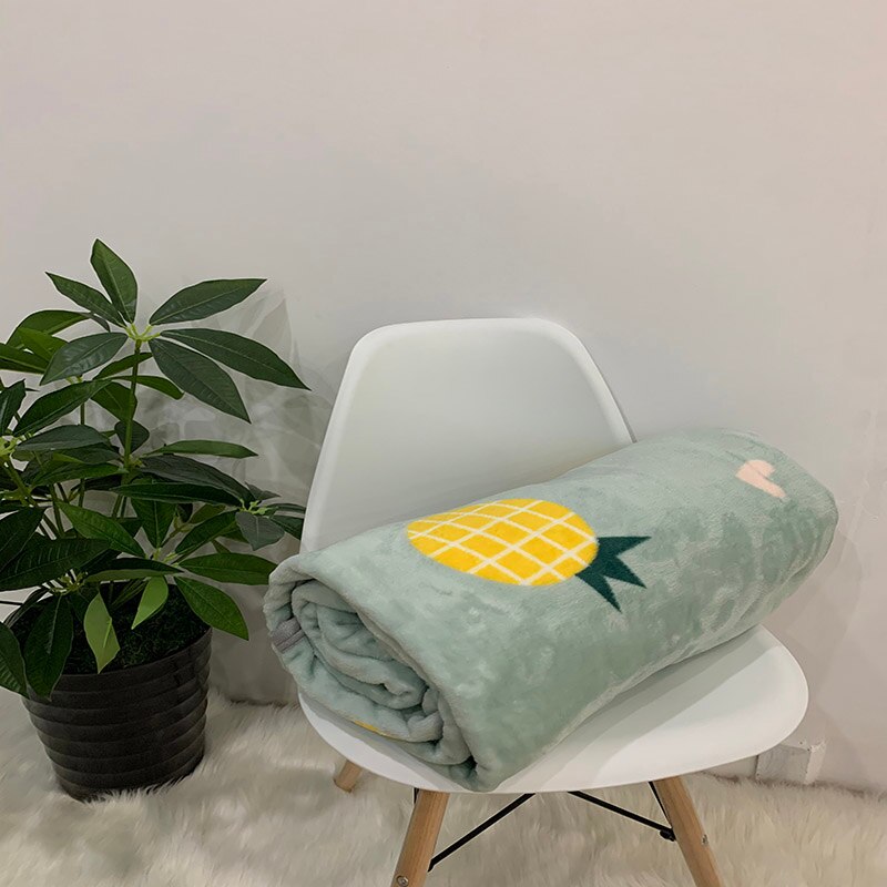 Yickyue New Spring Printed Blanket European Throws Sleeping Cover 200*230cm Home Bedding WarmFlannel Fleece Flat Sheet Velvet Textile
