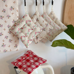 YICKYUE  -  Korean Floral Coaster Table Mat Girl Style Photo Shoot Kitchen Accessories Coasters