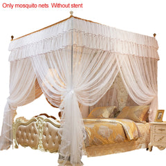 1.5*2 M European Style 4 Corner Post Romantic Princess Lace Canopy Mosquito Net No Frame for Twin Full Queen King Bed Netting Bedding