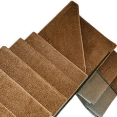 Yickyue Customized Pure Color Thickened Stair Step Glue-Free Self-Adhesive Non-Slip Floor Mat Household Wooden Rotating Ladder Carpet