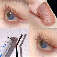 New Mini Mascara Waterproof Eye Makeup Eyelash Lengthening Curling Brown Purple Red Blue Rimel Colorful Mascara Small Brush Head