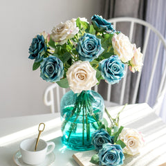 Nordic Simulation Rose Silk Flower Fake Flower Wedding Decoration Valentine's Day Gift Simulation Flower Plants Fake Plant Wall