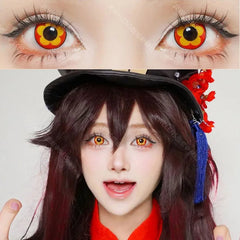 YICKYUE    Color Contact Lenses Halloween Circle Lens Yearly Genshin Nahida Hutao Mavuika Cosplay