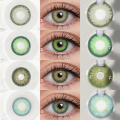 YICKYUE  -  1 Pair Colored Contact Lenses Natural Eye Lenses Green Eye  Blue Lenses Yearly Beauty Cosmetic Brown Contacts Eye