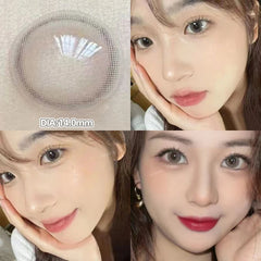 YICKYUE  2pcs Violet Lenses Beauty Pupils Myopia Eye Prescription Colored Contact Lenses for Eyes Natural Blue Lens