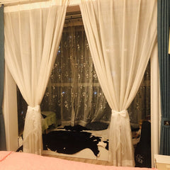 2pc Lace Bow Flower window Curtain Tie Rope Backs Holdbacks Buckle Clips Accessory Rods Accessoires Hook Holder Home Decoration