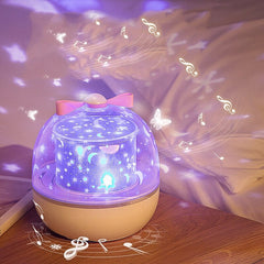 Star Light Projector Night Light Children's Toy Girl Starry Bedroom Night Light Romantic Rotation Happy Birthday