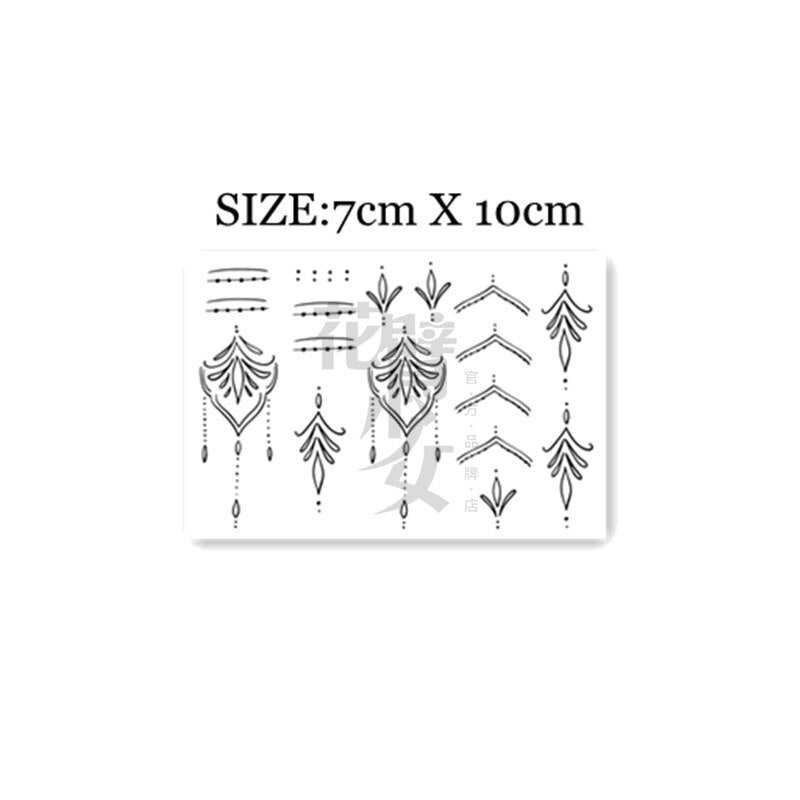 Waterproof Temporary Tattoo Sticker Sexy Back Of Hand Design Body Art Fake Tattoo Flash Tattoo Back Of Hand Female Male