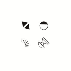 Fun Symbol Waterproof Temporary Tattoo Sticker Men and Women Arm Fake Tattoo Black Small Sticker