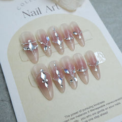 Shiny Diamonds Handmade Press On Nails