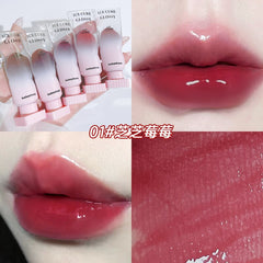 Transparent Crystal Jelly Lip Gloss Shiny Transparent Mirror Moisturizing Liquid Lipstick Milk Tea Color High-value Lip Glaze